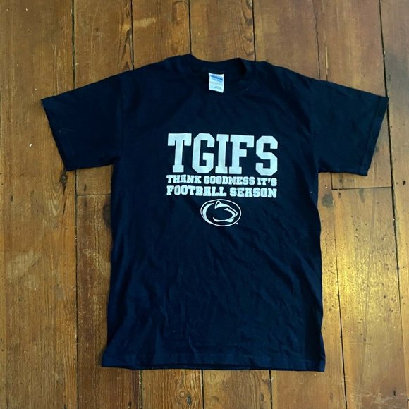Penn State Mens Blue TGIFS  Graphic T Shirt Small - Picture 1 of 9